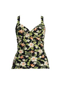 LANDS' END Tankinitop CHLORRESISTENT mit V-Ausschnitt f&uuml;r Damen in Plus-Gr&ouml;&szlig;e, Damen, size: plus, Schwarz, Nylon-Mischung, by Lands' End