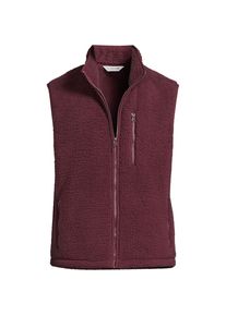 LANDS' END Sherpa-Fleeceweste, Herren, size: regular, Rot, by Lands' End