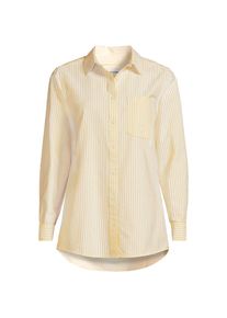 LANDS' END Langarm Oxford-Hemd f&uuml;r Damen in Plus-Gr&ouml;&szlig;e, Damen, size: plus, Gelb, Baumwolle, by Lands' End