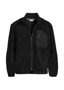 LANDS' END Aktiv Wolkenfleece-Jacke f&uuml;r Herren, Herren, size: regular, Schwarz, Baumwolle/Polyester, by Lands' End
