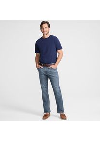 LANDS' END All-Day CoolMax Straight Fit Stretch-Jeans, Herren, size: regular, Blau, by Lands' End
