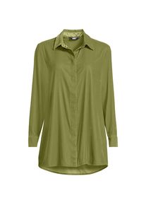 LANDS' END Samtbluse f&uuml;r Damen in Plus-Gr&ouml;&szlig;e, Damen, size: plus, Gr&uuml;n, Polyester, by Lands' End