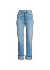 LANDS' END Rail Straight Fit Jeans High Waist f&uuml;r Damen, Damen, size: regular, Blau, by Lands' End