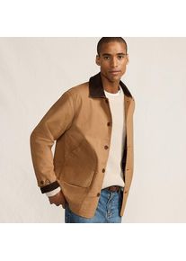 LANDS' END Barn-Jacke aus Canvas f&uuml;r Herren, Herren, size: regular, Beige, Elasthan/Baumwoll-Mischung, by Lands' End