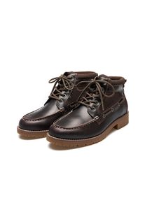 LANDS' END Leder-Schn&uuml;rstiefel f&uuml;r Herren, Herren, size: regular, Braun, Leder, by Lands' End