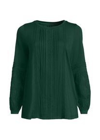 LANDS' END Biesenshirt aus Baumwoll/Modalmix f&uuml;r Damen in Petite-Gr&ouml;&szlig;e, Damen, size: petite, Gr&uuml;n, Baumwoll-Mischung/Viskose-Mischung, by Lands' End