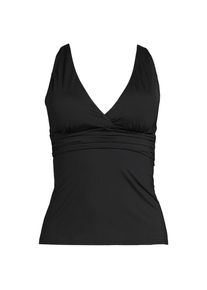 LANDS' END Tankinitop mit V-Ausschnitt f&uuml;r Damen in Plus-Gr&ouml;&szlig;e, Damen, size: plus, Schwarz, Nylon-Mischung, by Lands' End