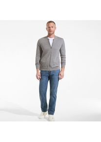 LANDS' END Merino-Cardigan mit Rei&szlig;verschluss f&uuml;r Herren, Herren, size: regular, Grau, Wolle, by Lands' End