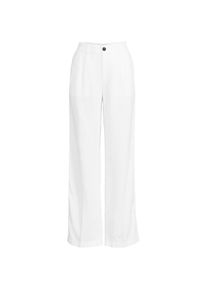 LANDS' END Leinenhose High Waist mit weitem Bein f&uuml;r Damen in Plus-Gr&ouml;&szlig;e, Damen, size: plus, Wei&szlig;, Leinen, by Lands' End