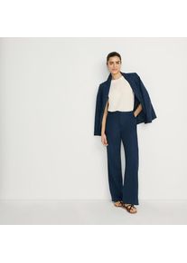 Blazer im Leinenmix f&uuml;r Damen, Damen, size: regular, Blau, Leinen/Viskose, by Lands' End