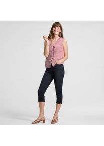 LANDS' END All-Day CoolMax Capri-Jeans f&uuml;r Damen, Damen, size: regular, Blau, Baumwolle/Polyester/Baumwoll-Mischung, by Lands' End