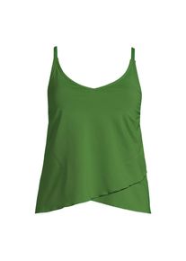 LANDS' END Tankinitop mit Tulpensaum chlorresistent f&uuml;r Damen, Damen, size: regular, Gr&uuml;n, Nylon-Mischung, by Lands' End