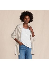 LANDS' END Langer Merino-Cardigan f&uuml;r Damen in Petite-Gr&ouml;&szlig;e, Damen, size: petite, Braun, Wolle, by Lands' End