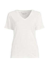 LANDS' END Soft Flow Shirt aus Leinenmix mit V-Ausschnitt in Plus-Gr&ouml;&szlig;e, Damen, size: plus, Elfenbein, Leinen/Baumwolle Modal, by Lands' End
