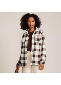 LANDS' END Anyweather Fleece-Hemdjacke f&uuml;r Damen, Damen, size: regular, Lila, Polyester, by Lands' End
