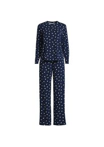 LANDS' END Pyjama-Set mit Cooling-Finish in Plus-Gr&ouml;&szlig;e, Damen, size: plus, Blau, by Lands' End