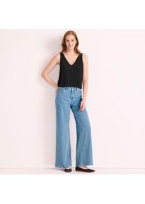 LANDS' END Recover Jeans High Waist mit extraweitem Bein f&uuml;r Damen, Damen, size: regular, Blau, Elasthan/Baumwoll-Mischung/Polyester-Mischung, by Lands' End