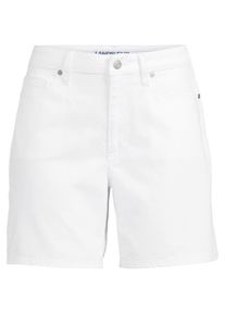 LANDS' END Soft Denim Mid Waist Jeansshorts 18 cm in Plus-Gr&ouml;&szlig;e, Damen, size: plus, Wei&szlig;, Baumwoll-Mischung, by Lands' End