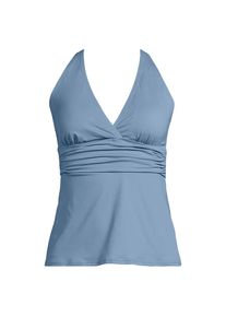 LANDS' END Tankinitop mit V-Ausschnitt f&uuml;r Damen, Damen, size: regular, Blau, Nylon-Mischung, by Lands' End