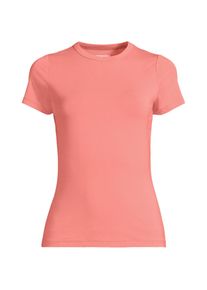 LANDS' END K&uuml;hlendes Rundhals-Shirt in Petite-Gr&ouml;&szlig;e f&uuml;r Damen, Damen, size: petite, Orange, Baumwolle/Elasthan/Viskose-Mischung, by Lands' End