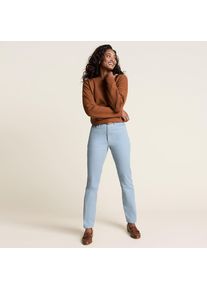 LANDS' END Straight Fit Feincord-Hose in Petite-Gr&ouml;&szlig;e, Damen, size: petite, Blau, Elasthan/Baumwoll-Mischung, by Lands' End