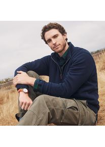 LANDS' END Rei&szlig;verschluss-Pullover aus Bedford-Ripp f&uuml;r Herren in Tallgr&ouml;&szlig;e, Herren, size: tall, Gr&uuml;n, Baumwolle, by Lands' End