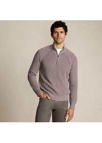 LANDS' END DRIFTER Pullover mit Rei&szlig;verschluss in Tall-Gr&ouml;&szlig;e, Herren, size: tall, Braun, Baumwolle, by Lands' End