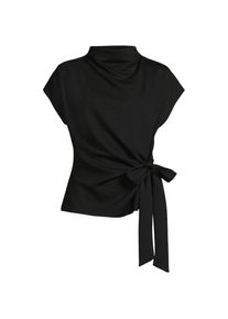 LANDS' END Jerseyshirt mit Knotendetail f&uuml;r Damen in Plus-Gr&ouml;&szlig;e, Damen, size: plus, Schwarz, by Lands' End