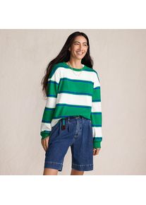 LANDS' END Jersey-Shirt mit langen &Auml;rmeln in Petite-Gr&ouml;&szlig;e f&uuml;r Damen, Damen, size: petite, Gr&uuml;n, Baumwolle, by Lands' End