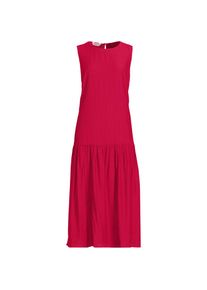 LANDS' END &Auml;rmelloses Ready to Go Midikleid, Damen, size: regular, Rot, Nylon/Viskose, by Lands' End