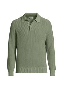 LANDS' END Polopullover Drifter f&uuml;r Herren, Herren, size: regular, Gr&uuml;n, Baumwolle, by Lands' End