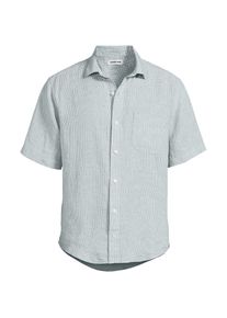 LANDS' END Premium Reinleinen-Hemd mit kurzen &Auml;rmeln f&uuml;r Herren, Classic Fit, Herren, size: regular, Gr&uuml;n, Leinen, by Lands' End