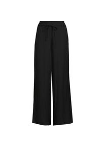 LANDS' END Weite Ready to Go Schlupfhose mit B&auml;ndchenzug in Petite-Gr&ouml;&szlig;e, Damen, size: petite, Schwarz, Nylon/Viskose, by Lands' End