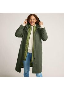 LANDS' END 4-in-1-Mantel f&uuml;r Damen, Damen, size: regular, Gr&uuml;n, Polyester, by Lands' End