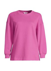 LANDS' END Leichtes Sweatshirt in Plus-Gr&ouml;&szlig;e, Damen, size: plus, Pink, Baumwolle, by Lands' End