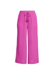 LANDS' END 7/8-Schlupfhose aus Musselin f&uuml;r Damen in Plus-Gr&ouml;&szlig;e, Damen, size: plus, Pink, Baumwolle, by Lands' End