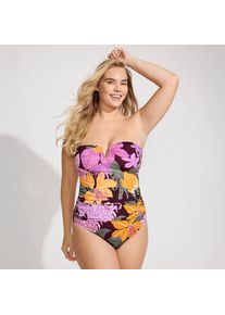 LANDS' END Bandeau-Tankini-Top Slender f&uuml;r Damen in Plus-Gr&ouml;&szlig;e, Damen, size: plus, Lila, Elasthan/Nylon-Mischung, by Lands' End