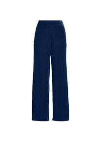 LANDS' END Samthose mit weitem Bein f&uuml;r Damen, Damen, size: regular, Blau, Polyester, by Lands' End