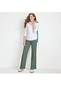LANDS' END 5-Pocket-Chinos mit weitem Bein f&uuml;r Damen, Damen, size: regular, Gr&uuml;n, Baumwoll-Mischung, by Lands' End