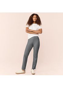LANDS' END Schmale Starfish Jersey-Freizeithose, Damen, size: regular, Grau, Elasthan/Baumwoll-Mischung, by Lands' End
