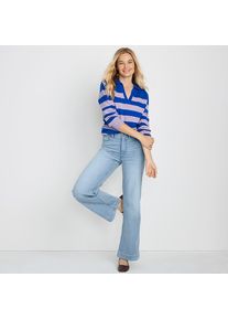 LANDS' END Recover Jeans High Waist mit weitem Bein, Damen, size: regular, Blau, by Lands' End