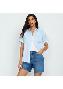 LANDS' END Recover Jeansshorts f&uuml;r Damen, Damen, size: regular, Blau, Elasthan/Baumwoll-Mischung/Polyester-Mischung, by Lands' End