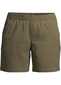 LANDS' END Chino-Shorts mit Dehnbund, 18 cm f&uuml;r Damen, Damen, size: regular, Gr&uuml;n, Baumwoll-Mischung, by Lands' End
