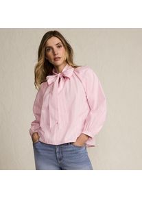 LANDS' END Schluppenbluse aus Baumwolle f&uuml;r Damen, Damen, size: regular, Pink, Baumwolle, by Lands' End