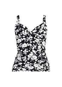 LANDS' END Tankinitop CHLORRESISTENT mit V-Ausschnitt f&uuml;r Damen, Damen, size: regular, Schwarz, Nylon-Mischung, by Lands' End