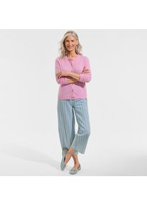 LANDS' END Merino-Cardigan f&uuml;r Damen in Petite-Gr&ouml;&szlig;e, Damen, size: petite, Pink, Wolle, by Lands' End
