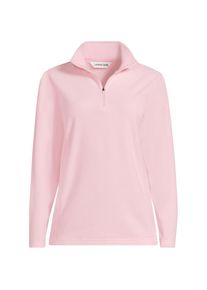 LANDS' END Anyweather Fleece-Pullover mit Rei&szlig;verschluss f&uuml;r Damen, Damen, size: regular, Pink, Polyester, by Lands' End
