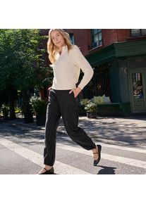 LANDS' END Cargohose aus Lyocell-Mix f&uuml;r Damen, Damen, size: regular, Schwarz, Baumwoll-Mischung, by Lands' End