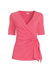 LANDS' END Shirt in Wickel-Optik in Plus-Gr&ouml;&szlig;e f&uuml;r Damen, Damen, size: plus, Rot, by Lands' End