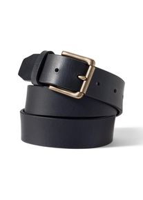 LANDS' END Lederg&uuml;rtel im Vintage-Stil f&uuml;r Herren, Herren, size: regular, Schwarz, Leder, by Lands' End